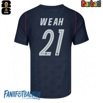 Statele Unite Timothy Weah #21 Tricou Fotbal Replică Mondial 2026 Barbati Deplasare
